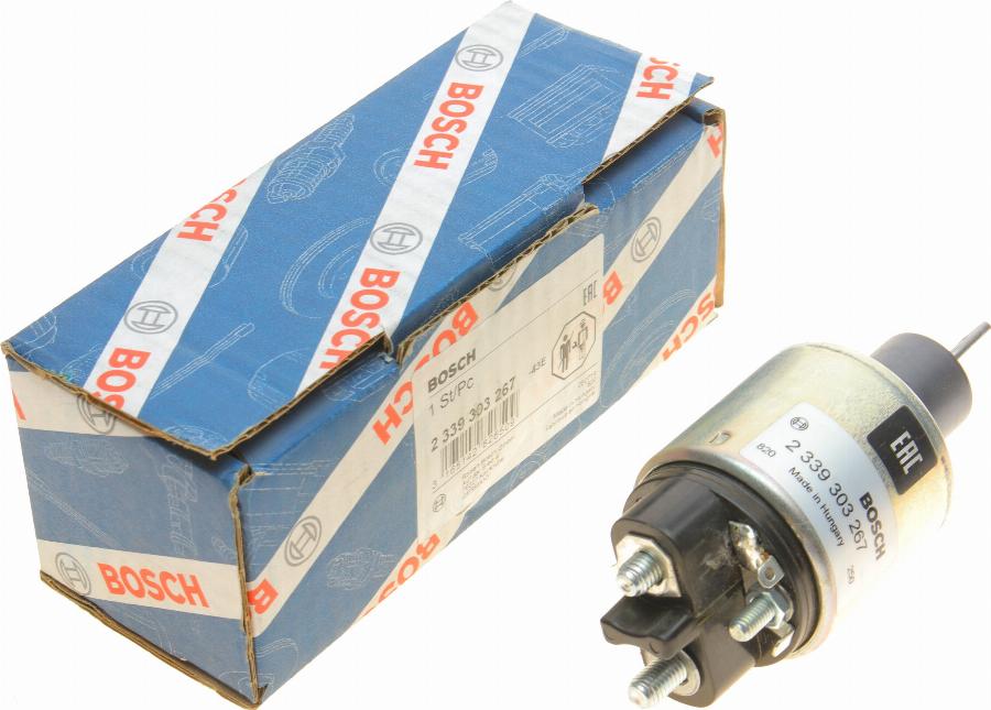 BOSCH 2 339 303 267 - Магнитен превключвател, стартер vvparts.bg