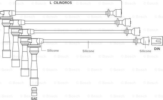 BOSCH F 000 99C 112 - Комплект запалителеи кабели vvparts.bg