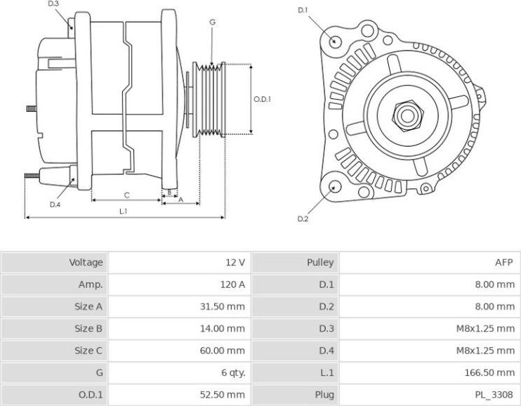 BOSCH F000BL0657 - Генератор vvparts.bg