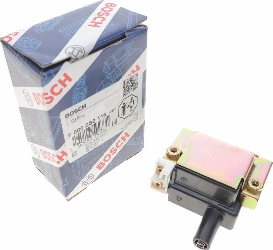 BOSCH F 000 ZS0 116 - Запалителна бобина vvparts.bg