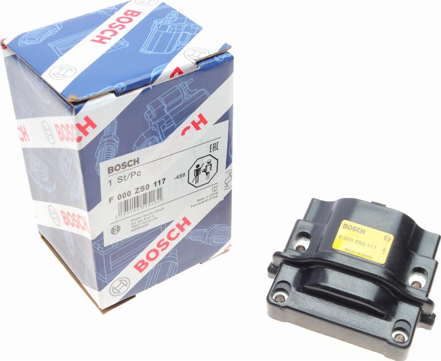 BOSCH F 000 ZS0 117 - Запалителна бобина vvparts.bg