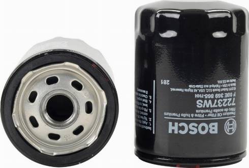 BOSCH F 00E 369 865 - Маслен филтър vvparts.bg