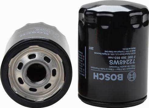 BOSCH F 00E 369 863 - Маслен филтър vvparts.bg