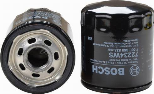 BOSCH F 00E 369 833 - Маслен филтър vvparts.bg