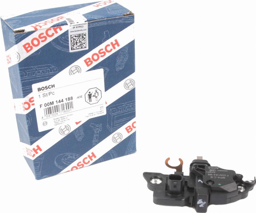 BOSCH F 00M 144 188 - Регулатор на генератор vvparts.bg