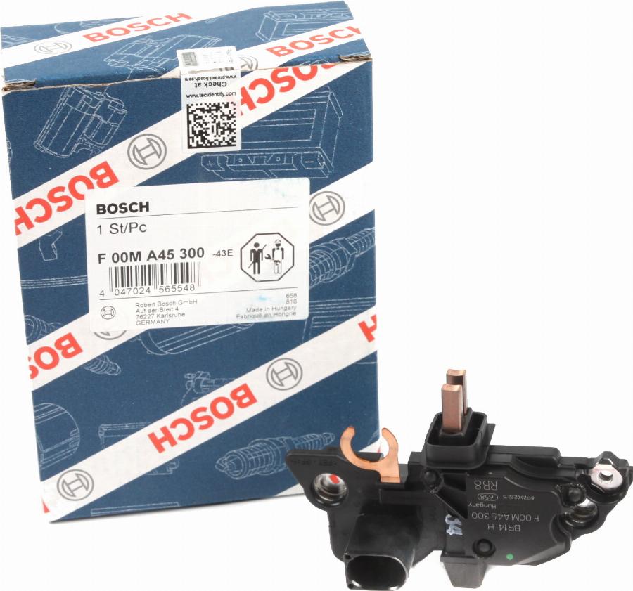 BOSCH F 00M A45 300 - Регулатор на генератор vvparts.bg