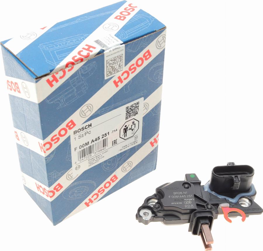 BOSCH F 00M A45 251 - Регулатор на генератор vvparts.bg