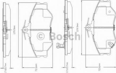 BOSCH F 03A 150 011 - Комплект спирачно феродо, дискови спирачки vvparts.bg