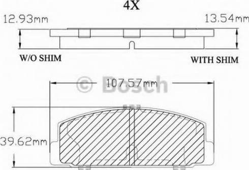 BOSCH F 03B 150 012 - Комплект спирачно феродо, дискови спирачки vvparts.bg