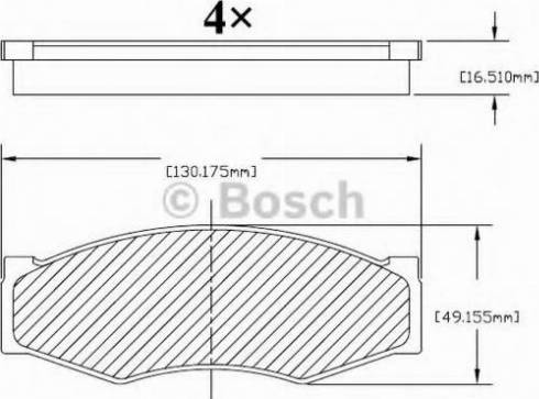 BOSCH F 03B 150 213 - Комплект спирачно феродо, дискови спирачки vvparts.bg