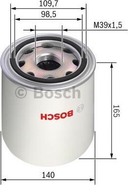 BOSCH F 026 404 012 - Пълнител-изсушител на въздуха, пневматична система vvparts.bg