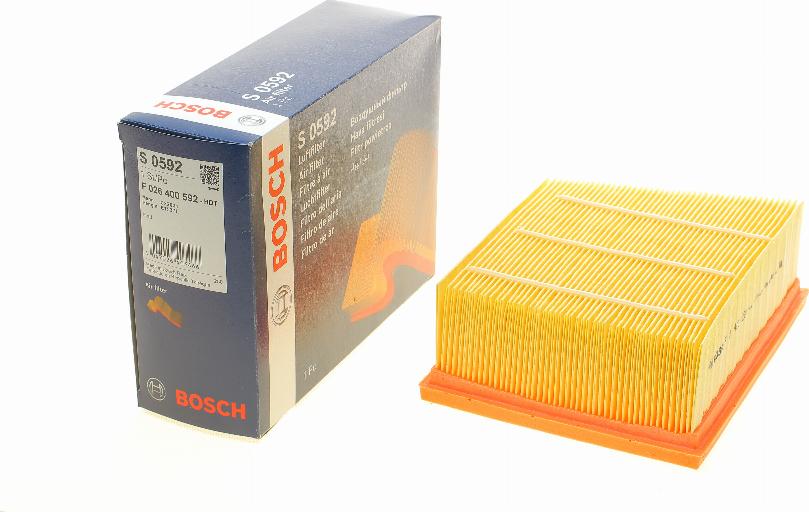 BOSCH F 026 400 592 - Въздушен филтър vvparts.bg