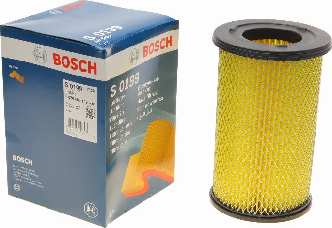 BOSCH F 026 400 199 - Въздушен филтър vvparts.bg