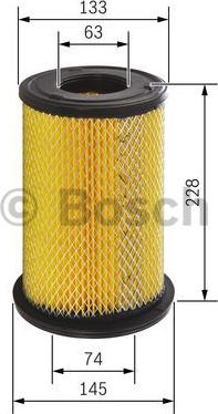 BOSCH F 026 400 199 - Въздушен филтър vvparts.bg