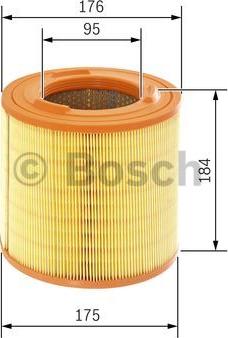 BOSCH F 026 400 183 - Въздушен филтър vvparts.bg