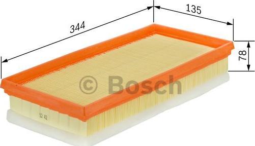 BOSCH F 026 400 172 - Въздушен филтър vvparts.bg