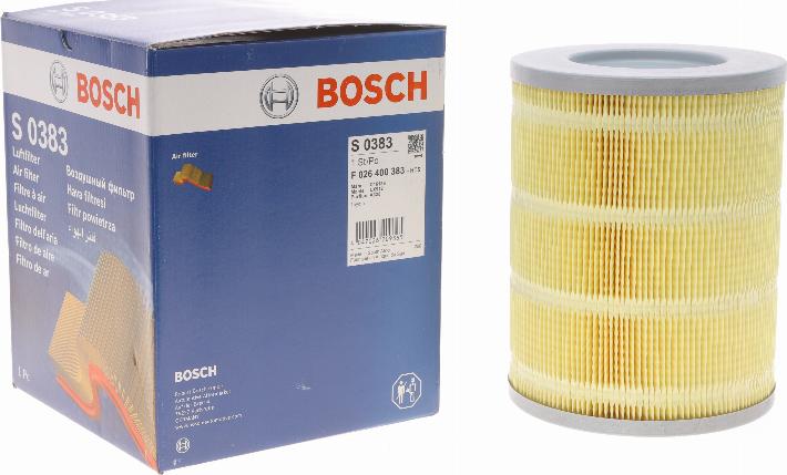 BOSCH F 026 400 383 - Въздушен филтър vvparts.bg