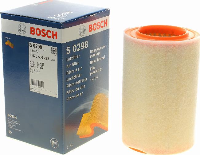 BOSCH F 026 400 298 - Въздушен филтър vvparts.bg