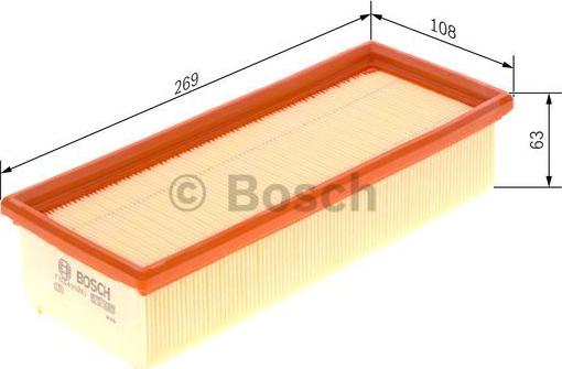 BOSCH F 026 400 263 - Въздушен филтър vvparts.bg