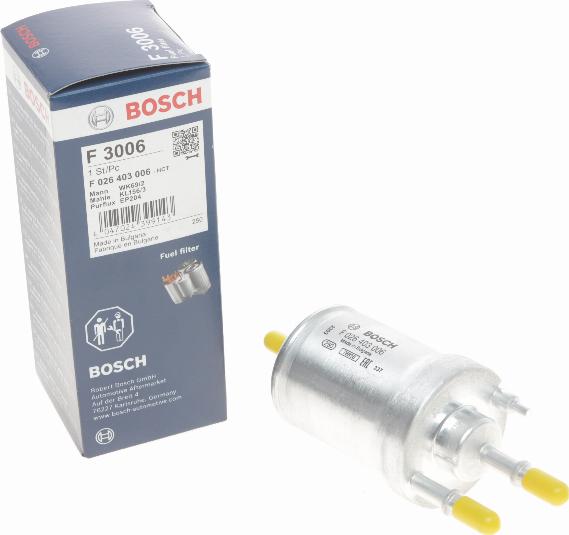 BOSCH F 026 403 006 - Горивен филтър vvparts.bg