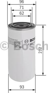 BOSCH F 026 402 035 - Горивен филтър vvparts.bg