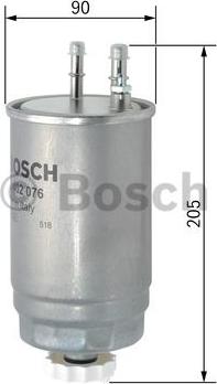 BOSCH F 026 402 076 - Горивен филтър vvparts.bg