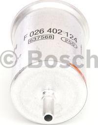 BOSCH F 026 402 124 - Горивен филтър vvparts.bg