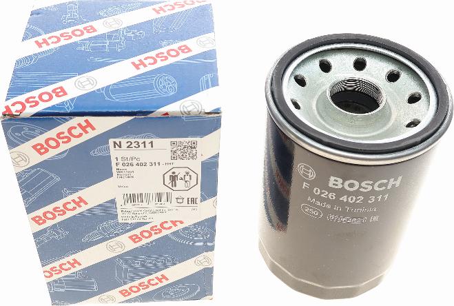 BOSCH F 026 402 311 - Горивен филтър vvparts.bg