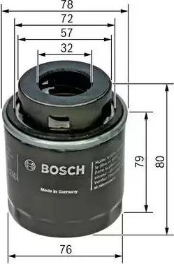 BOSCH F 026 407 079 - Маслен филтър vvparts.bg