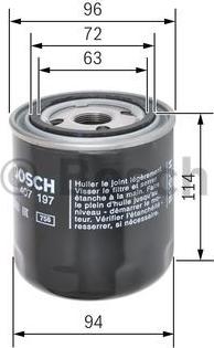 BOSCH F 026 407 197 - Хидравличен филтър, автоматична предавателна кутия vvparts.bg