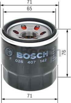 BOSCH F 026 407 142 - Маслен филтър vvparts.bg