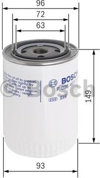 BOSCH F 026 407 111 - Маслен филтър vvparts.bg