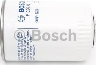 BOSCH F 026 407 111 - Маслен филтър vvparts.bg