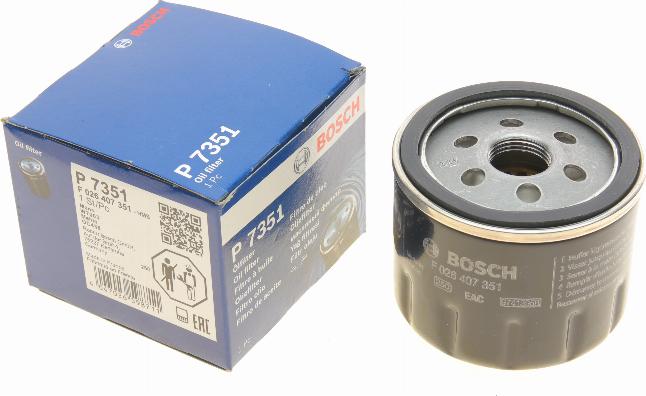 BOSCH F 026 407 351 - Маслен филтър vvparts.bg