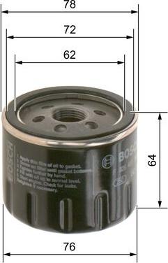 BOSCH F 026 407 302 - Маслен филтър vvparts.bg