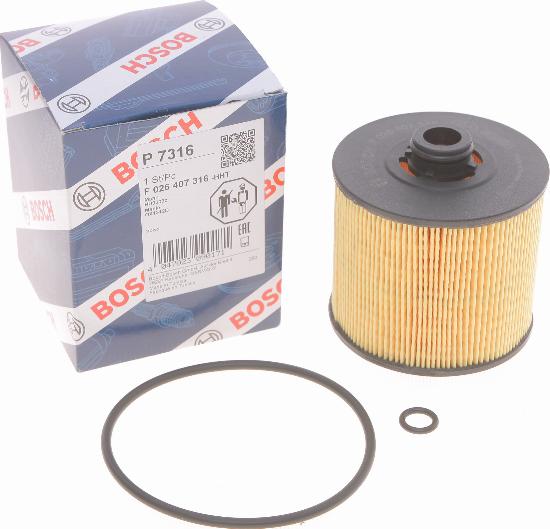 BOSCH F 026 407 316 - Маслен филтър vvparts.bg