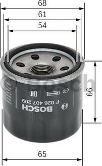 BOSCH F 026 407 209 - Маслен филтър vvparts.bg