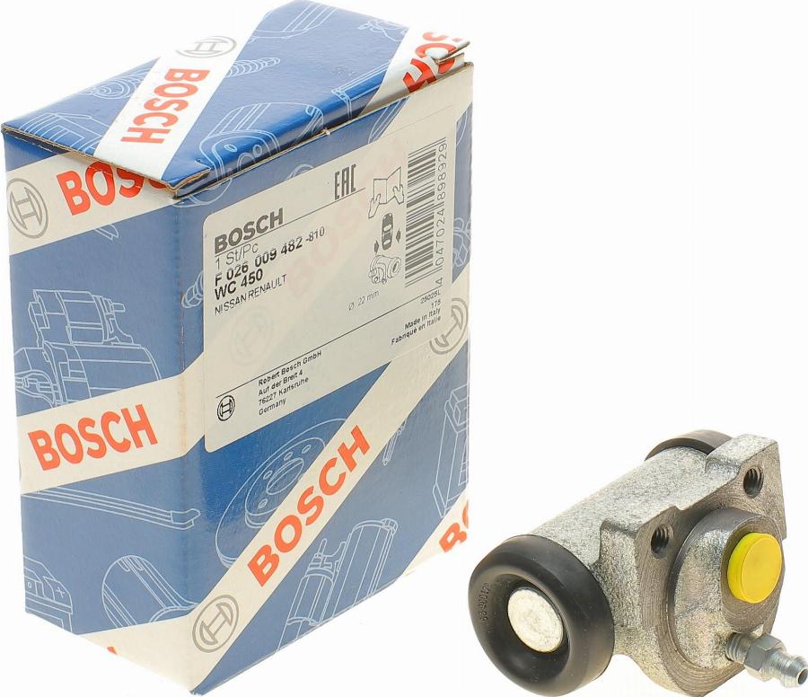 BOSCH F 026 009 482 - Спирачно цилиндърче на колелото vvparts.bg