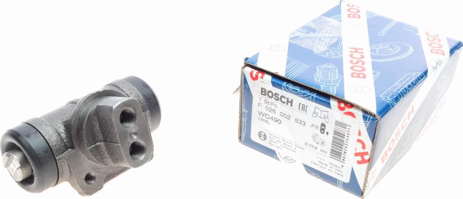 BOSCH F 026 002 533 - Спирачно цилиндърче на колелото vvparts.bg