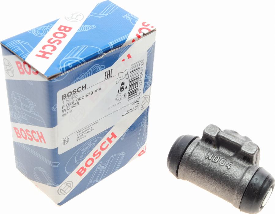 BOSCH F 026 002 579 - Спирачно цилиндърче на колелото vvparts.bg