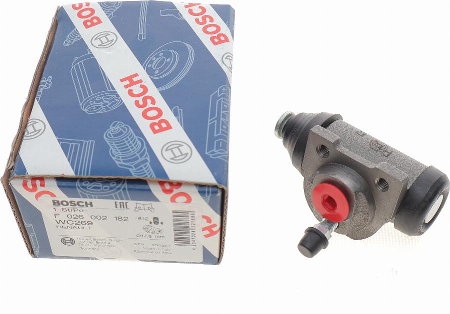 BOSCH F 026 002 182 - Спирачно цилиндърче на колелото vvparts.bg