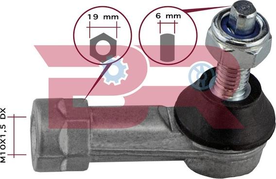 BOTTO RICAMBI BRC8050 - Накрайник на напречна кормилна щанга vvparts.bg