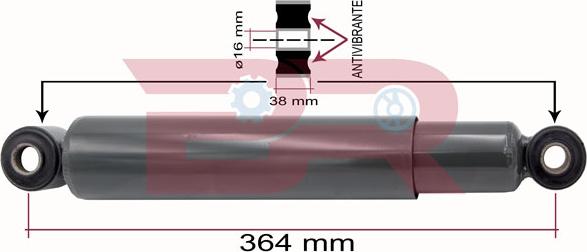 BOTTO RICAMBI BRCA5776 - Амортисьор vvparts.bg