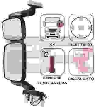 BOTTO RICAMBI BRCA0538 - Външно огледало, шофьорска кабина vvparts.bg