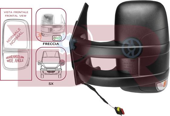 BOTTO RICAMBI BRCA7571 - Външно огледало, шофьорска кабина vvparts.bg