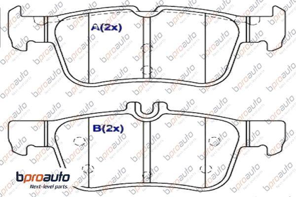 BPROAUTO 1BP31063AA - Комплект спирачно феродо, дискови спирачки vvparts.bg