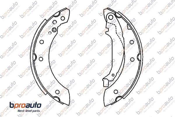 BPROAUTO 1BP31180AA - Комплект спирачна челюст vvparts.bg