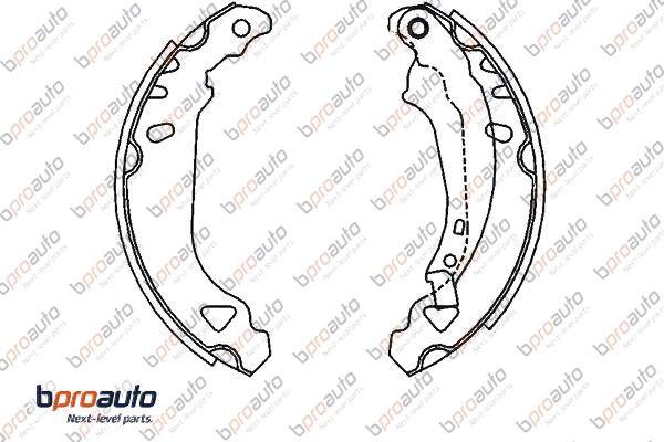 BPROAUTO 1BP31181AA - Комплект спирачна челюст vvparts.bg