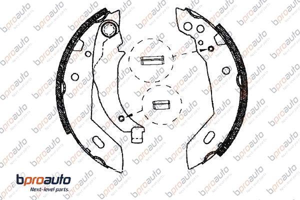 BPROAUTO 1BP31132AA - Комплект спирачна челюст vvparts.bg