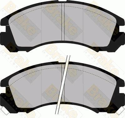 Brake Engineering PA945 - Комплект спирачно феродо, дискови спирачки vvparts.bg